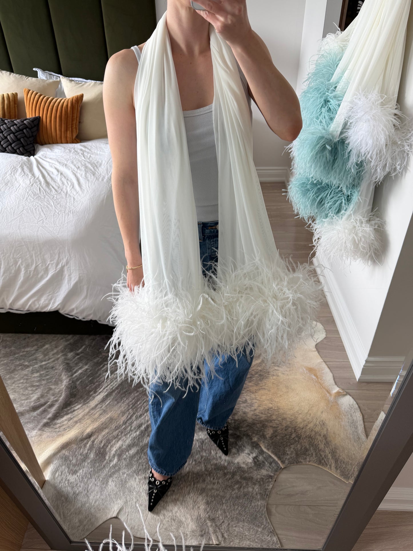 Ivory Ftero Scarf